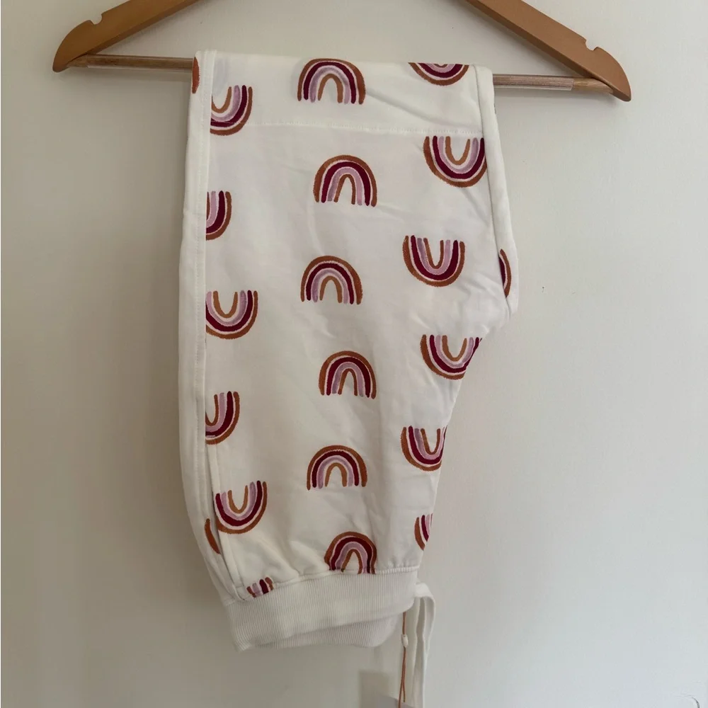 Quince Kids Size 12 Rainbow Joggers NWT - Picture 3 of 5